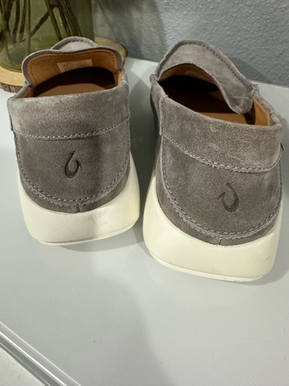 NEW! Men's Olukai Ka’a Loafers in Taupe Sz 9 - Picture 9 of 9